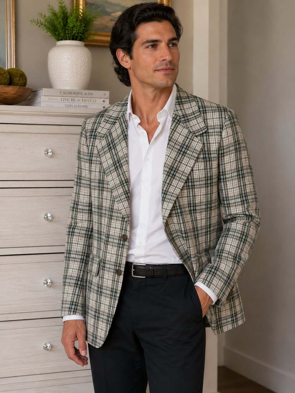 Vintage Rough Rider Plaid Sport Coat Blazer
37JC